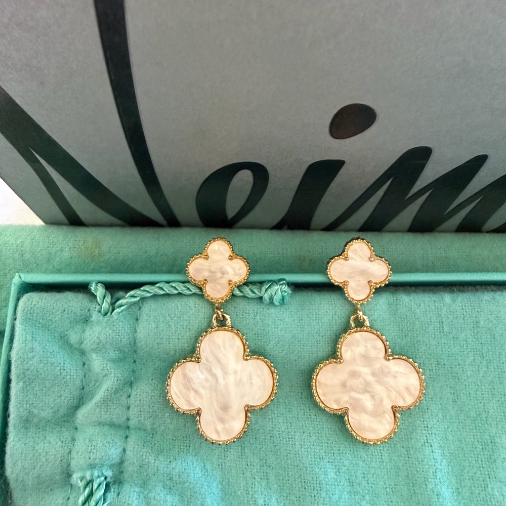 Golden Clover Earrings 18k $2,800